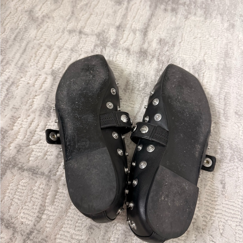 Authentic Stella McCartney Black Studded Mary Janes with Red Insole - Picture 5 of 5